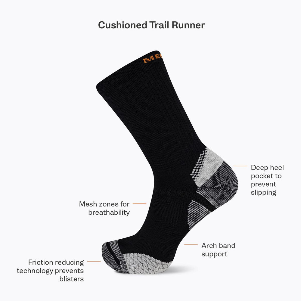 Cushion Trail Runner Crew Sock - Socks