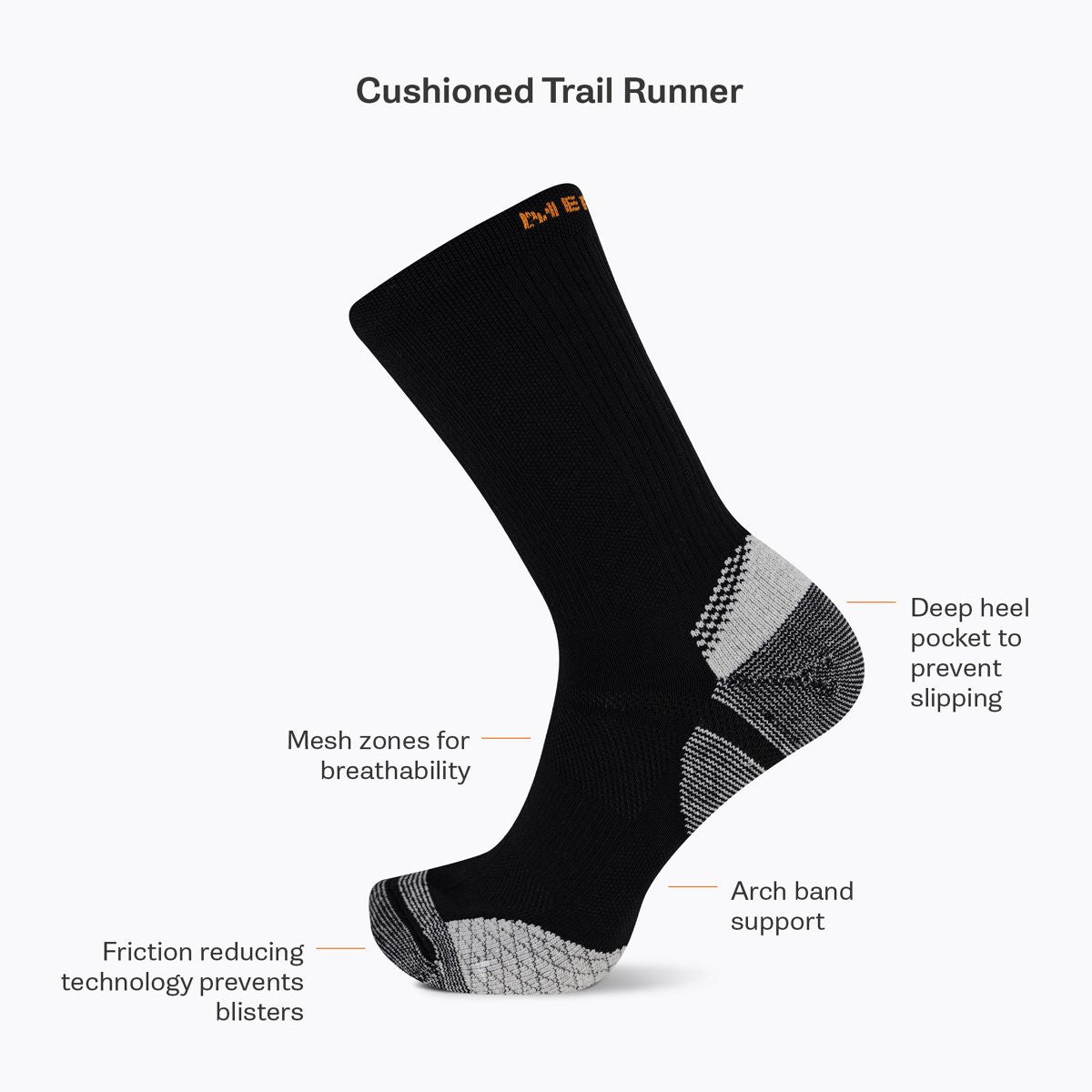Cushion Trail Runner Tab Sock - Socks